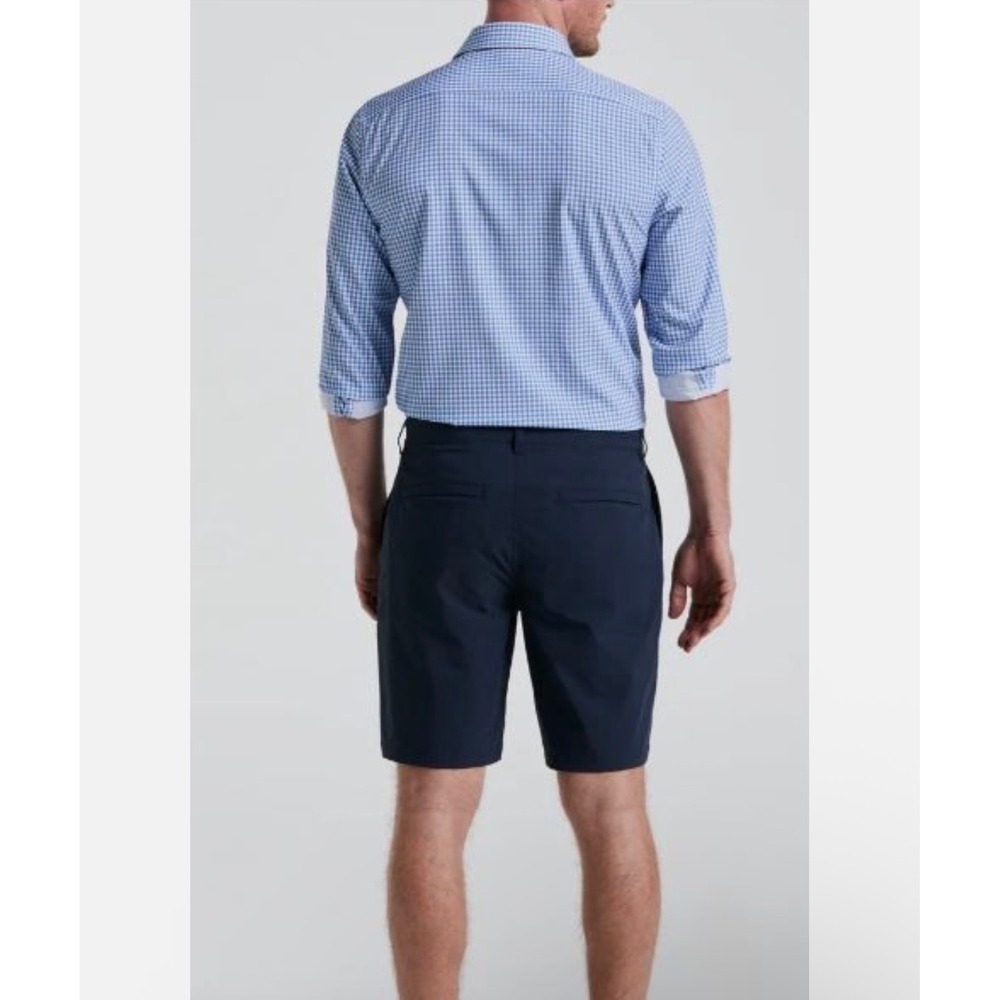 A11 Perry Ellis Motion Mens Navy Blue Performance Stretch Tech Golf Shorts Sz 38 - Picture 3 of 9